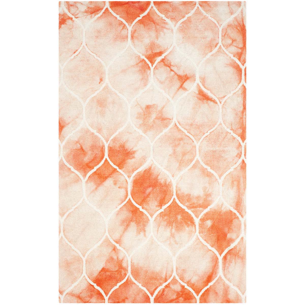 Safavieh Dip Dye 685 Rug, DDY685 - Orange / Ivory