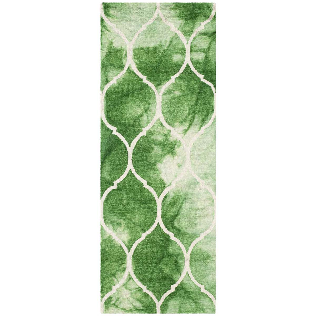 Safavieh Dip Dye 685 Rug, DDY685 - Green / Ivory