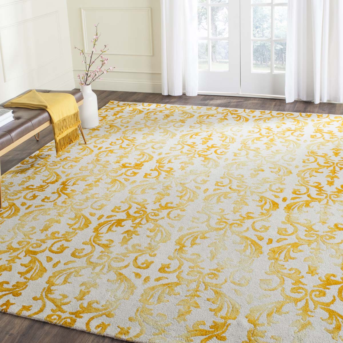 Safavieh Dip Dye 689 Rug, DDY689 - Ivory / Gold