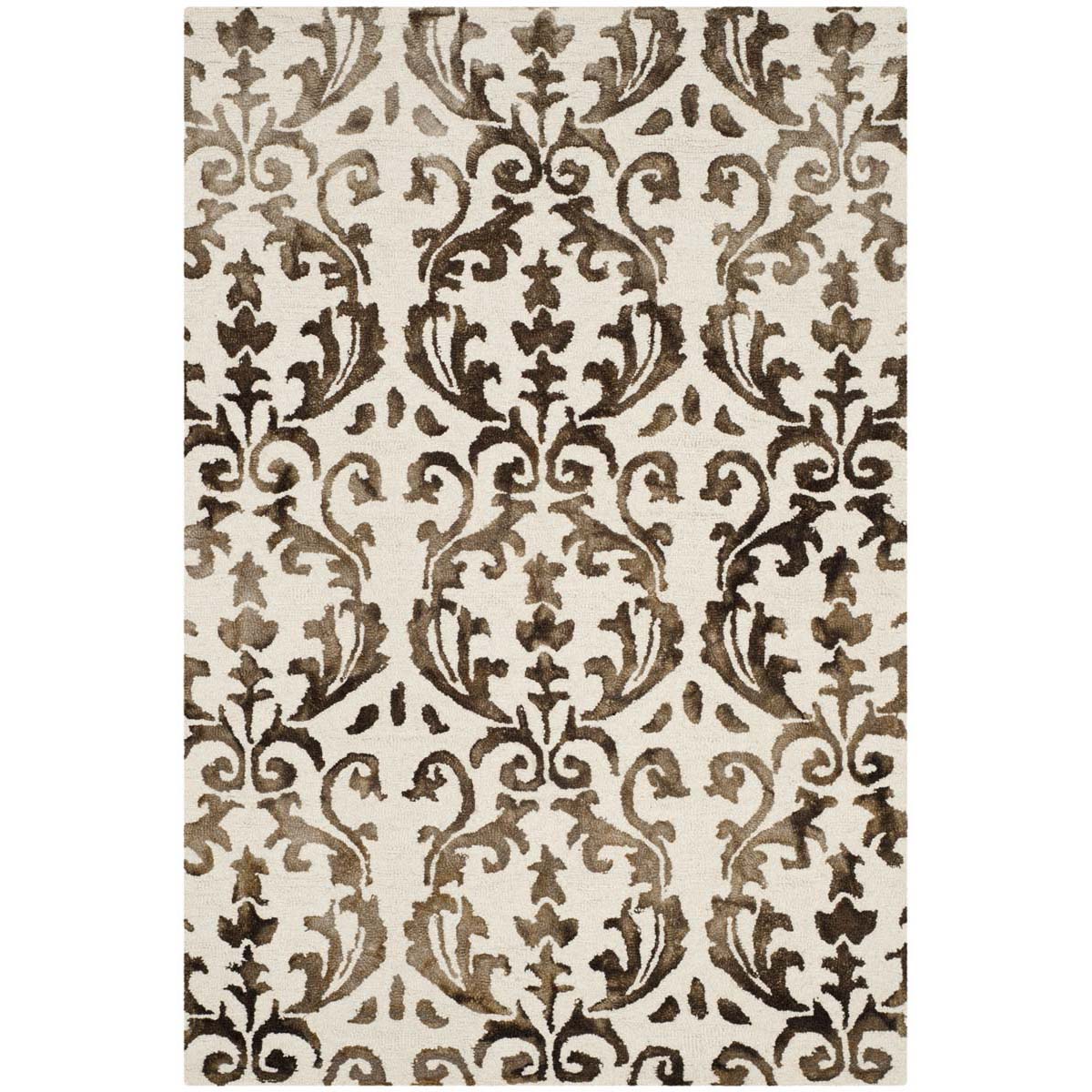 Safavieh Dip Dye 689 Rug, DDY689 - Ivory / Chocolate