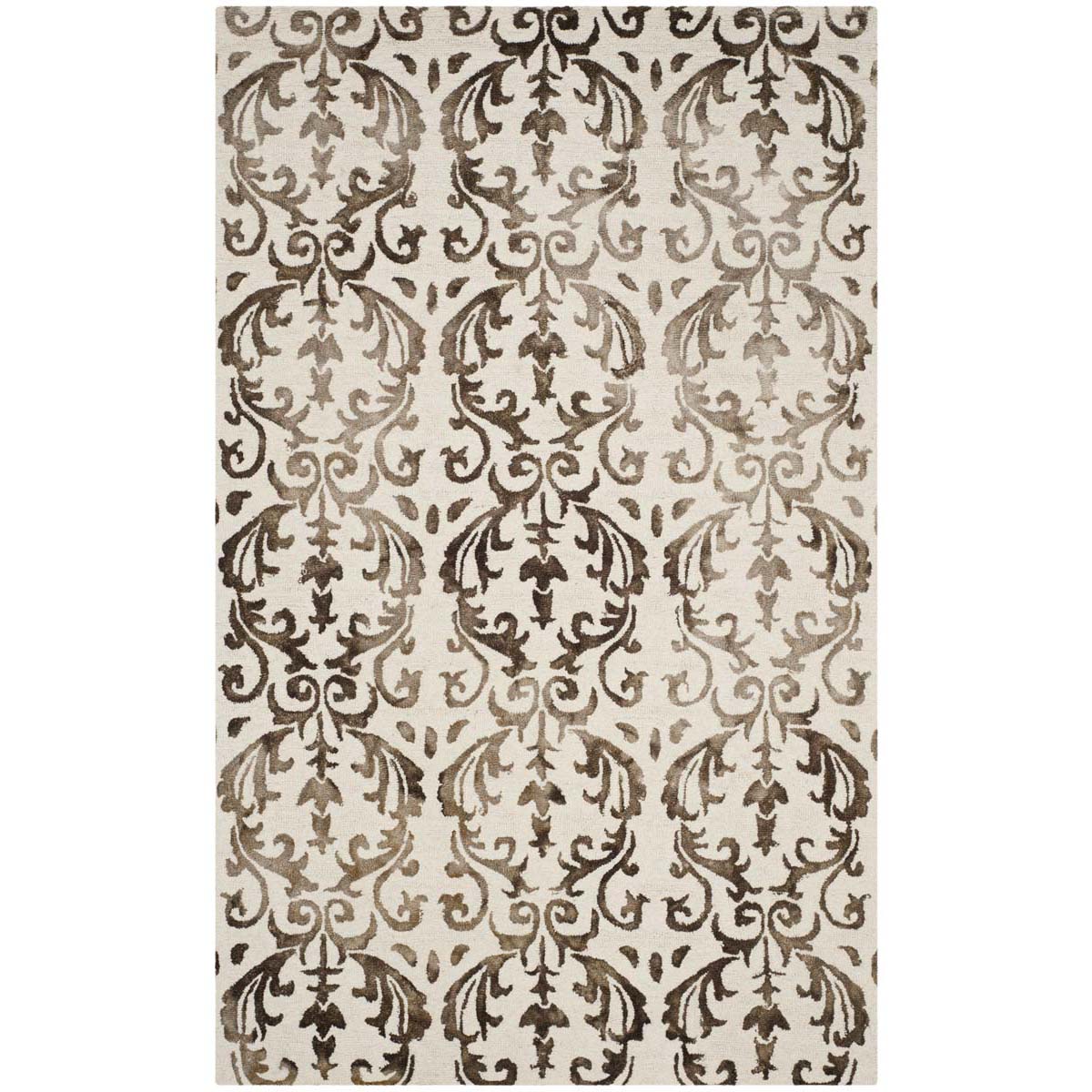 Safavieh Dip Dye 689 Rug, DDY689 - Ivory / Chocolate