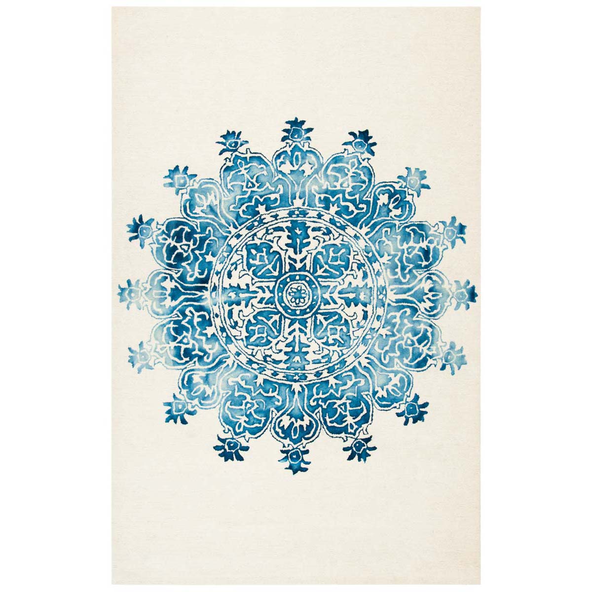 Safavieh Dip Dye 701 Rug, DDY701 - Ivory / Blue