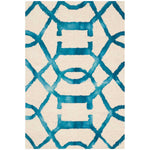 Safavieh Dip Dye 712 Rug, DDY712 - Ivory / Turquoise