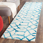 Safavieh Dip Dye 712 Rug, DDY712 - Ivory / Turquoise