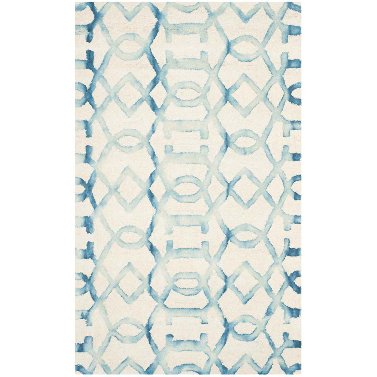 Safavieh Dip Dye 712 Rug, DDY712 - Ivory / Turquoise