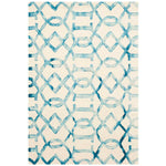 Safavieh Dip Dye 712 Rug, DDY712 - Ivory / Turquoise