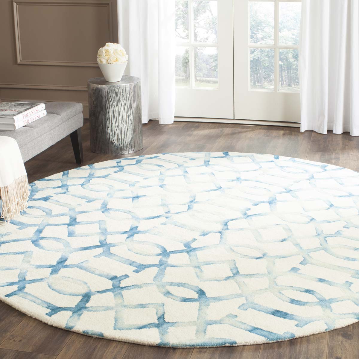 Safavieh Dip Dye 712 Rug, DDY712 - Ivory / Turquoise