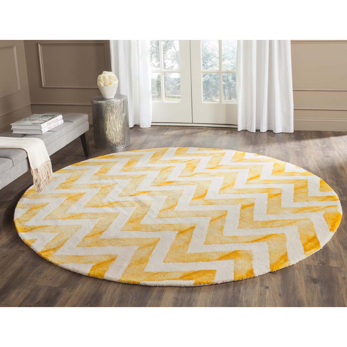 Safavieh Dip Dye 715 Rug, DDY715 - Ivory / Gold