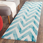 Safavieh Dip Dye 715 Rug, DDY715 - Ivory / Turquoise