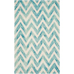 Safavieh Dip Dye 715 Rug, DDY715 - Ivory / Turquoise