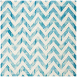 Safavieh Dip Dye 715 Rug, DDY715 - Ivory / Turquoise