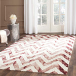 Safavieh Dip Dye 715 Rug, DDY715 - Ivory / Maroon