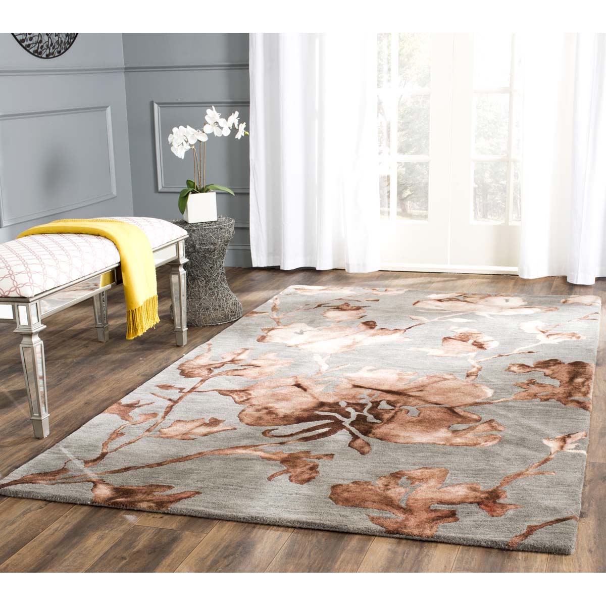 Safavieh Dip Dye 716 Rug, DDY716 - Grey / Beige