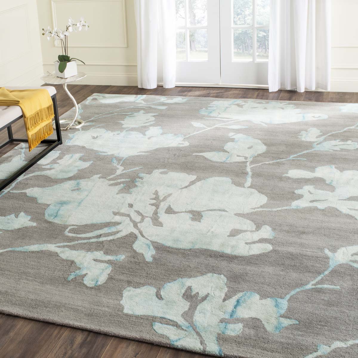 Safavieh Dip Dye 716 Rug, DDY716 - Grey / Turquoise