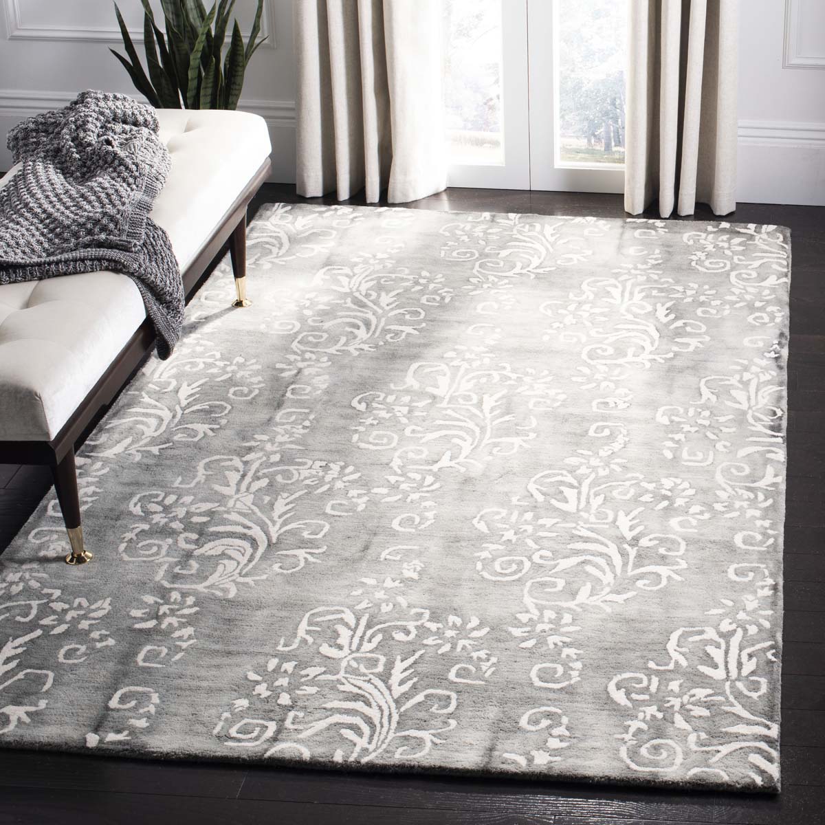 Safavieh Dip Dye 718 Rug, DDY718 - Grey / Ivory