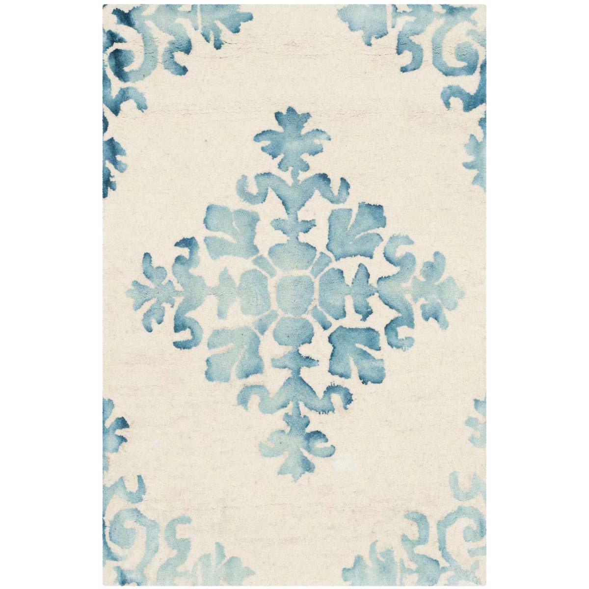 Safavieh Dip Dye 720 Rug, DDY720 - Ivory / Light Blue