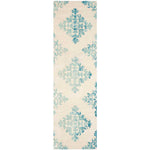 Safavieh Dip Dye 720 Rug, DDY720 - Ivory / Light Blue