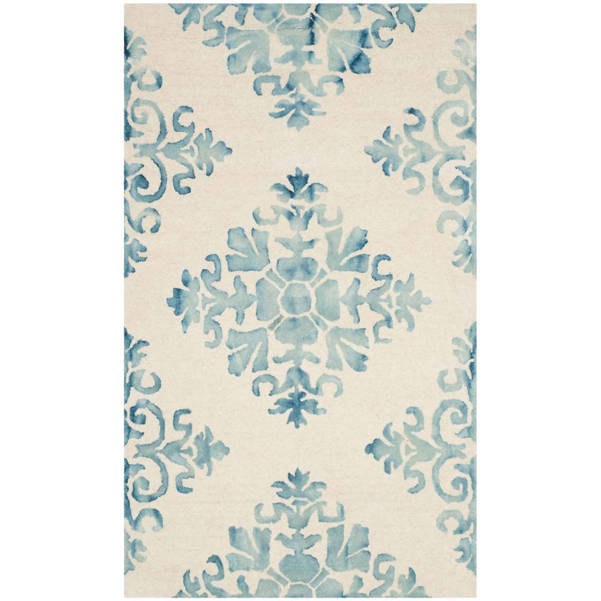 Safavieh Dip Dye 720 Rug, DDY720 - Ivory / Light Blue