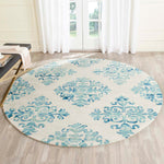 Safavieh Dip Dye 720 Rug, DDY720 - Ivory / Light Blue