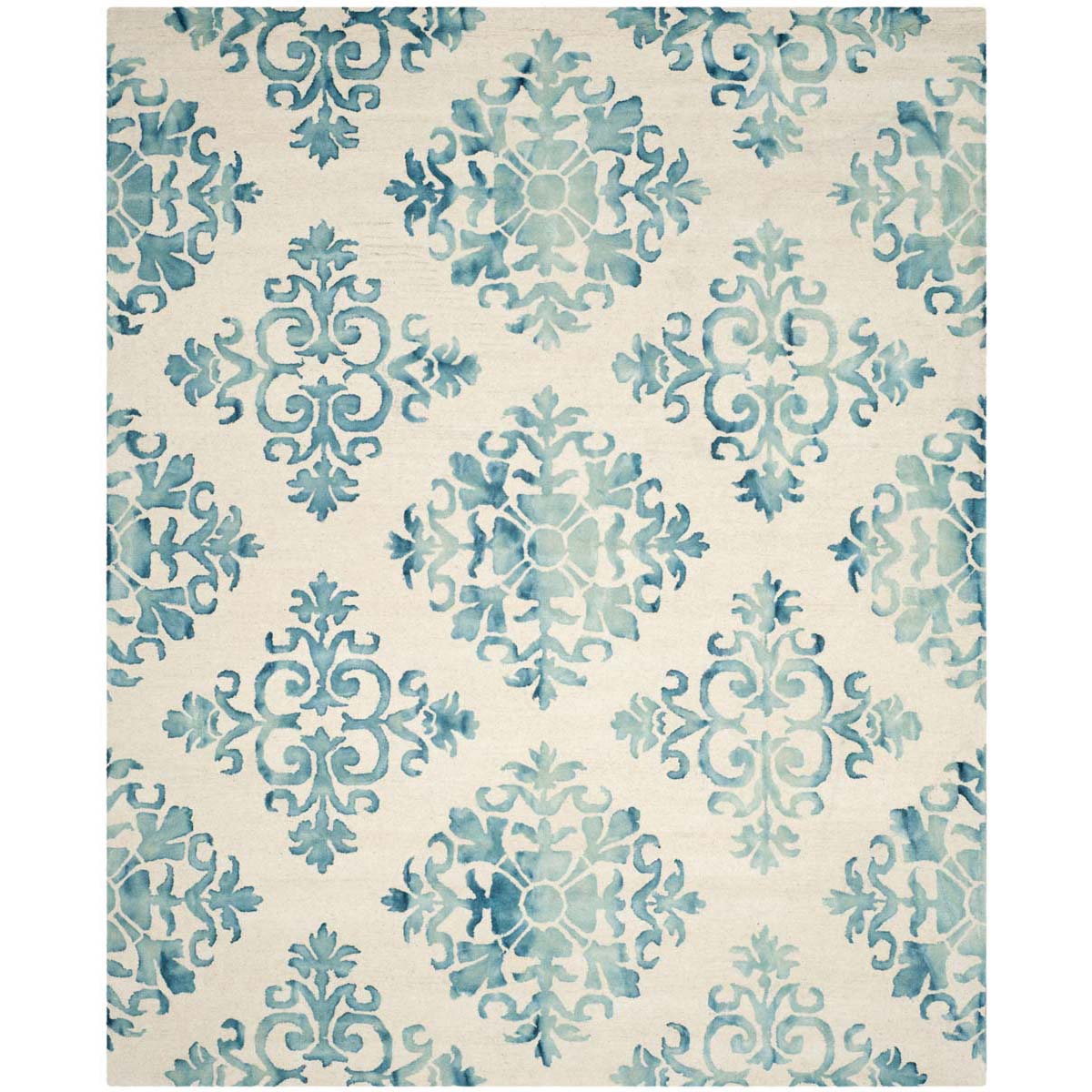 Safavieh Dip Dye 720 Rug, DDY720 - Ivory / Light Blue