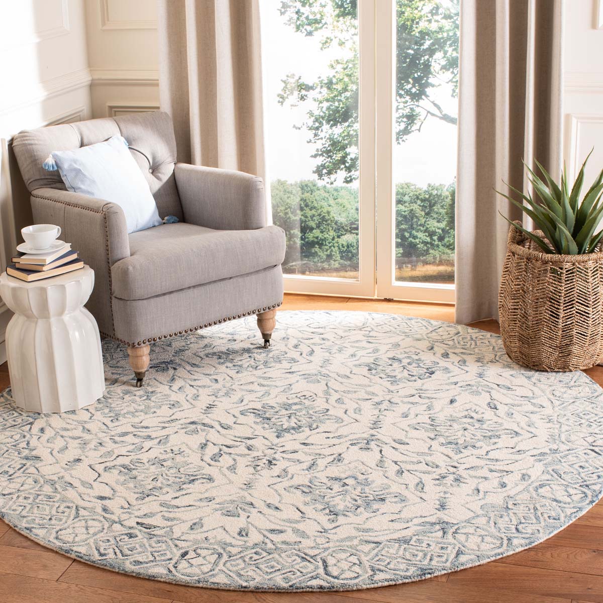 Safavieh Dip Dye 901 Rug, DDY901 - Blue / Ivory