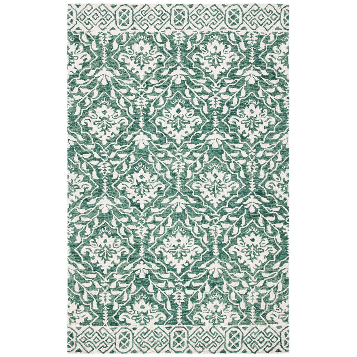 Safavieh Dip Dye 901 Rug, DDY901 - Dark Green / Ivory