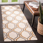 Safavieh Dhurries 104 Rug, DHU104 - Ivory / Black