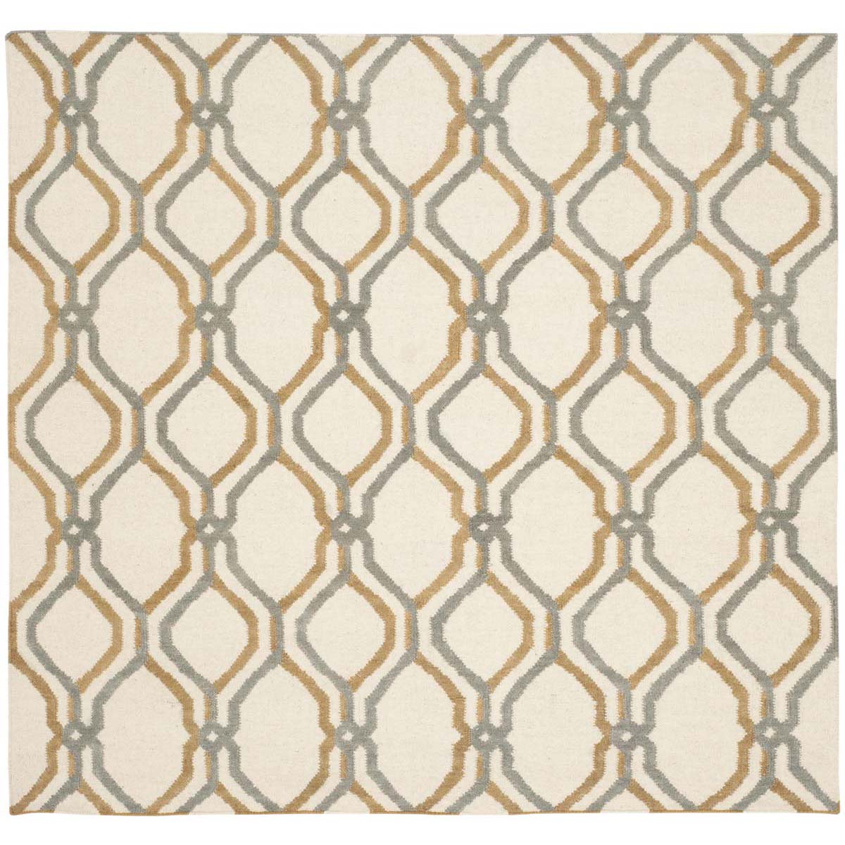 Safavieh Dhurries 104 Rug, DHU104 - Ivory / Black