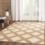 Safavieh Dhurries 109 Rug, DHU109 - Ivory / Gold