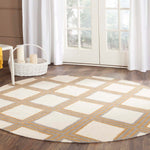 Safavieh Dhurries 109 Rug, DHU109 - Ivory / Gold