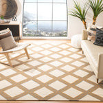 Safavieh Dhurries 109 Rug, DHU109 - Ivory / Gold