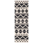 Safavieh Dhurries 110 Rug, DHU110 - Black / Ivory