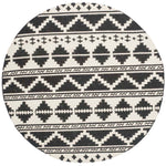 Safavieh Dhurries 110 Rug, DHU110 - Black / Ivory