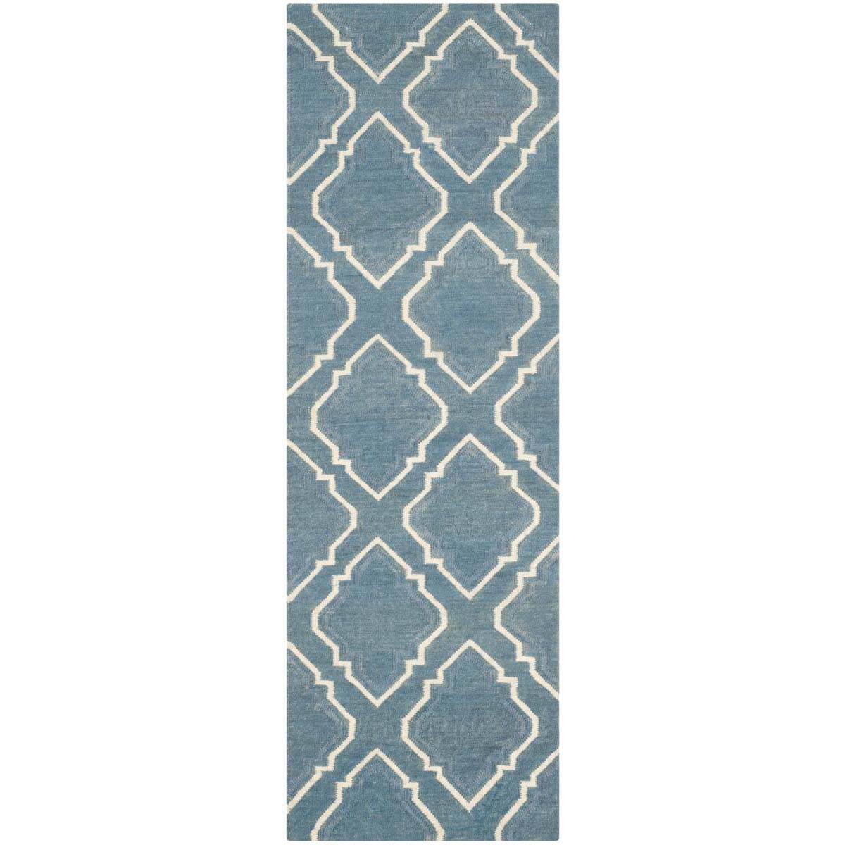 Safavieh Dhurries 112 Rug, DHU112 - Blue / Ivory