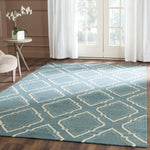 Safavieh Dhurries 112 Rug, DHU112 - Blue / Ivory