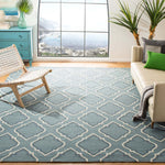 Safavieh Dhurries 112 Rug, DHU112 - Blue / Ivory