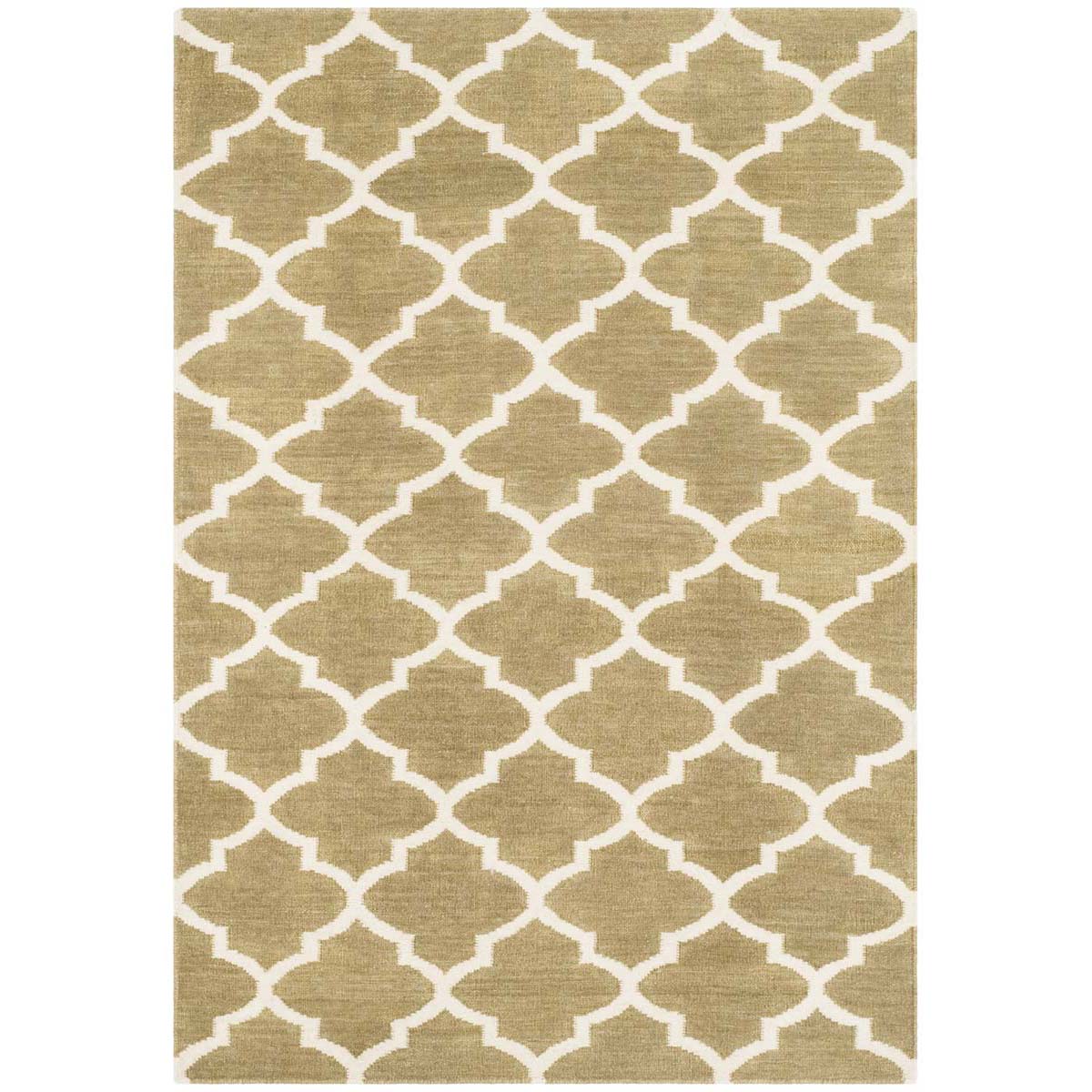 Safavieh Dhurries 115 Rug, DHU115 - Green / Ivory