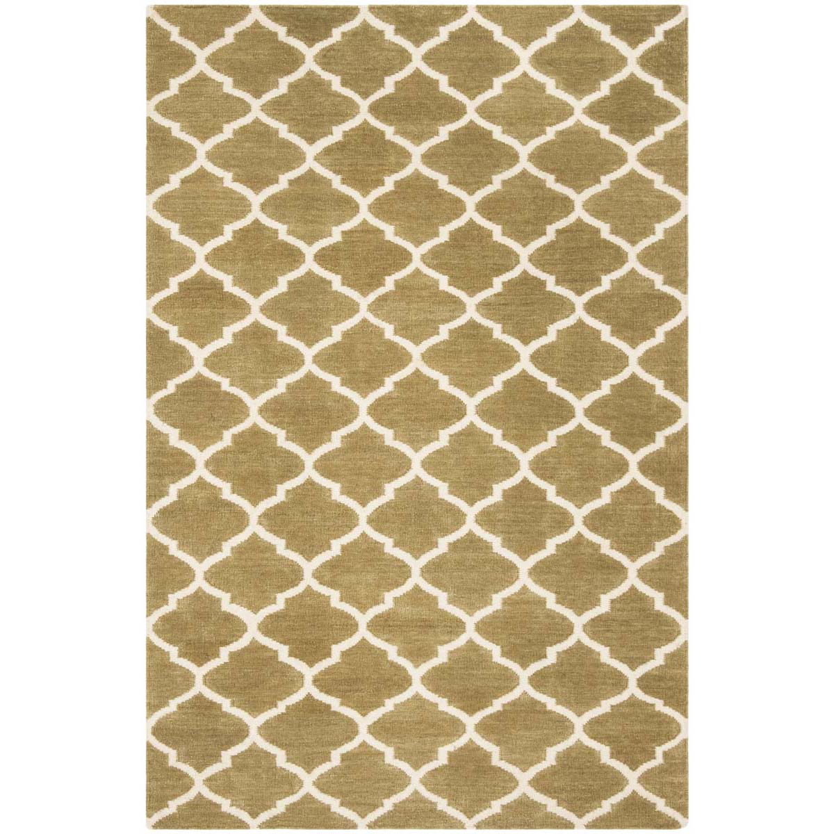 Safavieh Dhurries 115 Rug, DHU115 - Green / Ivory