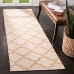 Safavieh Dhurries 117 Rug, DHU117 - Ivory / Gold