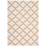 Safavieh Dhurries 117 Rug, DHU117 - Ivory / Gold