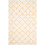 Safavieh Dhurries 117 Rug, DHU117 - Ivory / Gold