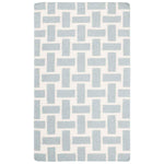 Safavieh Dhurries 201 Rug, DHU201 - Turquoise / Ivory