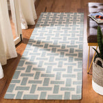 Safavieh Dhurries 201 Rug, DHU201 - Turquoise / Ivory