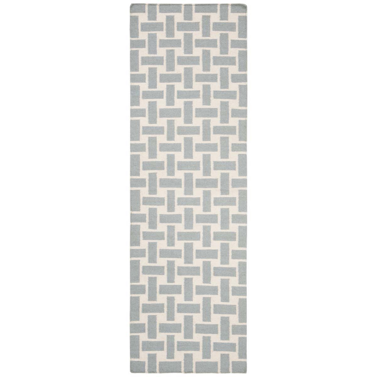 Safavieh Dhurries 201 Rug, DHU201 - Turquoise / Ivory