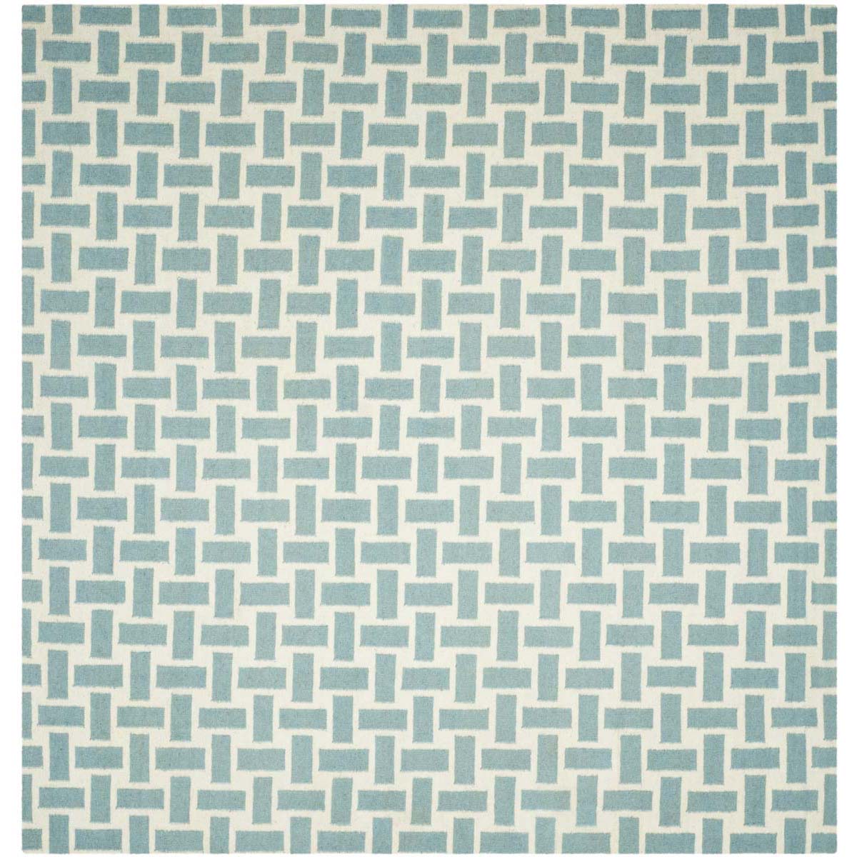 Safavieh Dhurries 201 Rug, DHU201 - Turquoise / Ivory