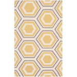 Safavieh Dhurries 202 Rug, DHU202 - Ivory / Yellow