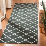 Safavieh Dhurries 204 Rug, DHU204 - Chocolate / Ivory