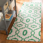 Safavieh Dhurries 205 Rug, DHU205 - Ivory / Green