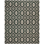 Safavieh Dhurries 205 Rug, DHU205 - Charcoal / Ivory