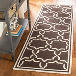 Safavieh Dhurries 545 Rug, DHU545 - Chocolate / Ivory